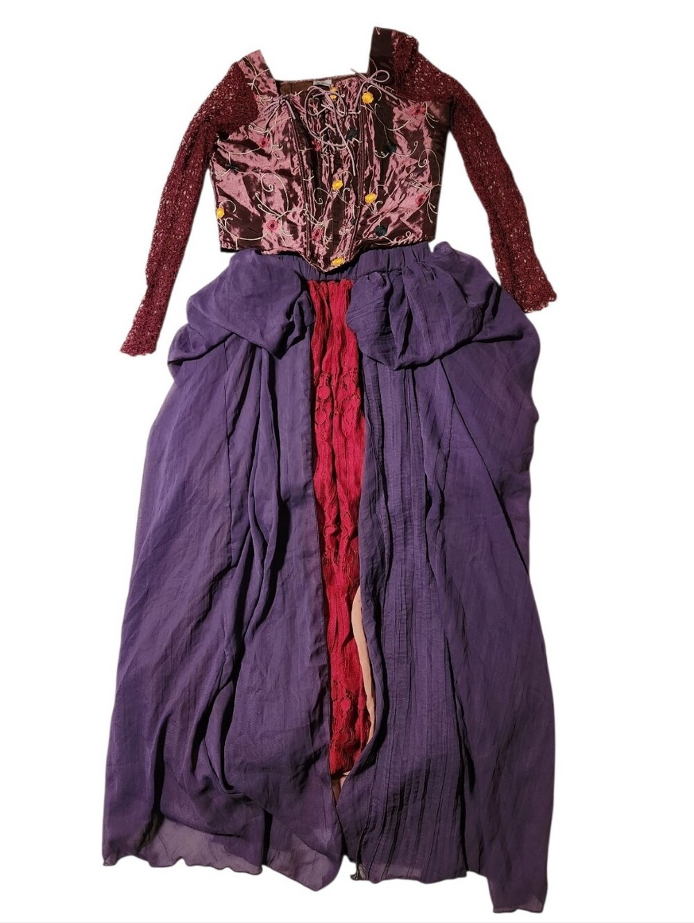 Spirit Halloween Signature Collection Hocus Pocus Sarah Sanderson 2pc Costume L - Picture 2 of 13